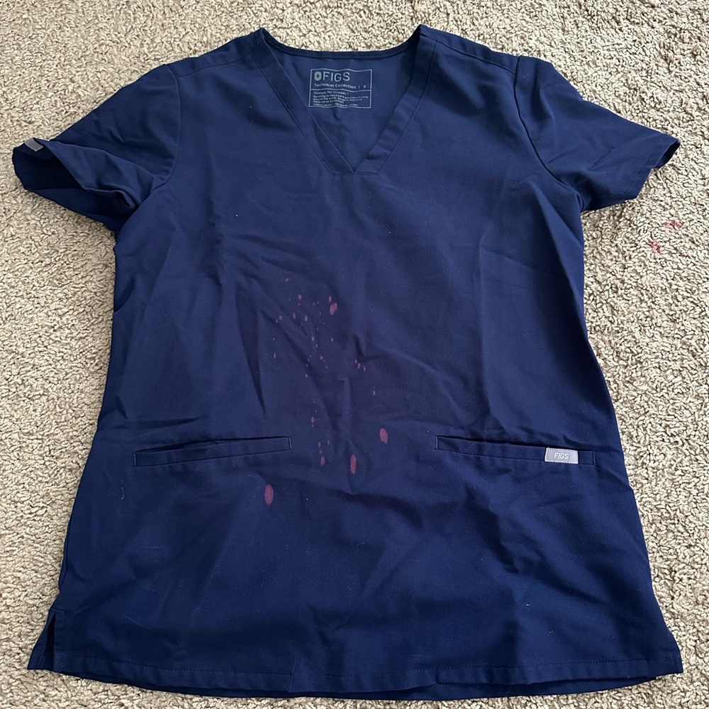 Figs Casma Size Small Navy Too